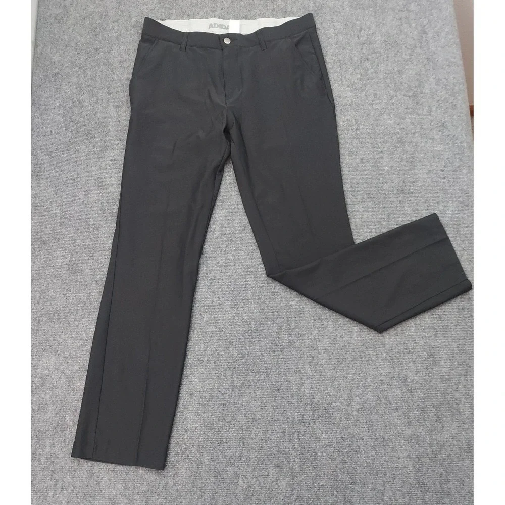 Adidas Golf Pants Mens 32x32 Black Performance‎ Lightweight Nylon Blend Outdoor